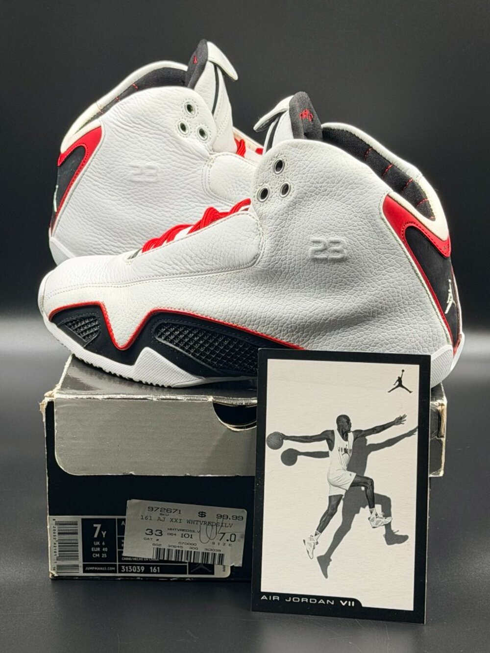 Air Jordan 21 OG GS 'White Varsity Red'